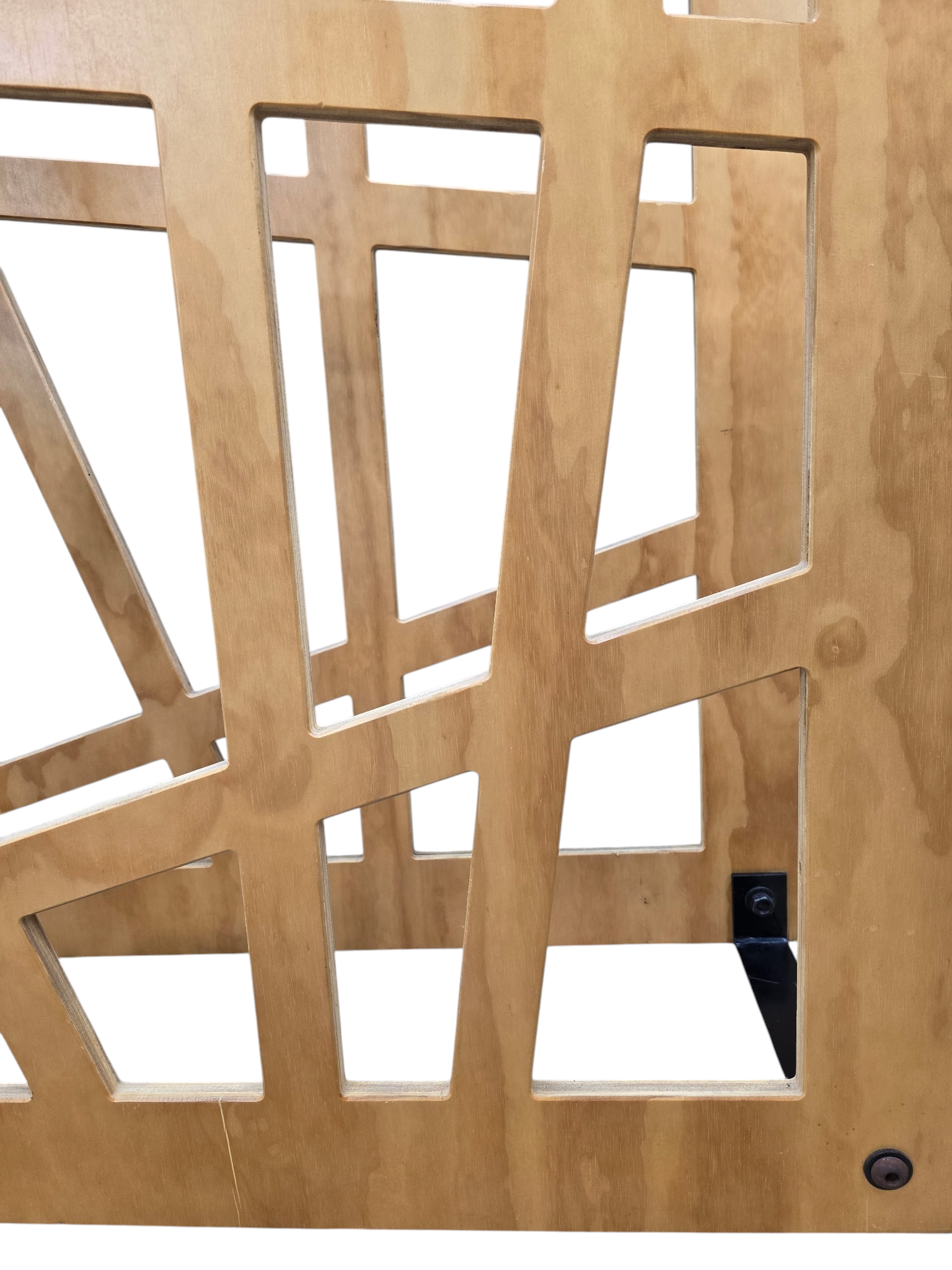 Shiner International Sculptural Geometric Wood Étagère