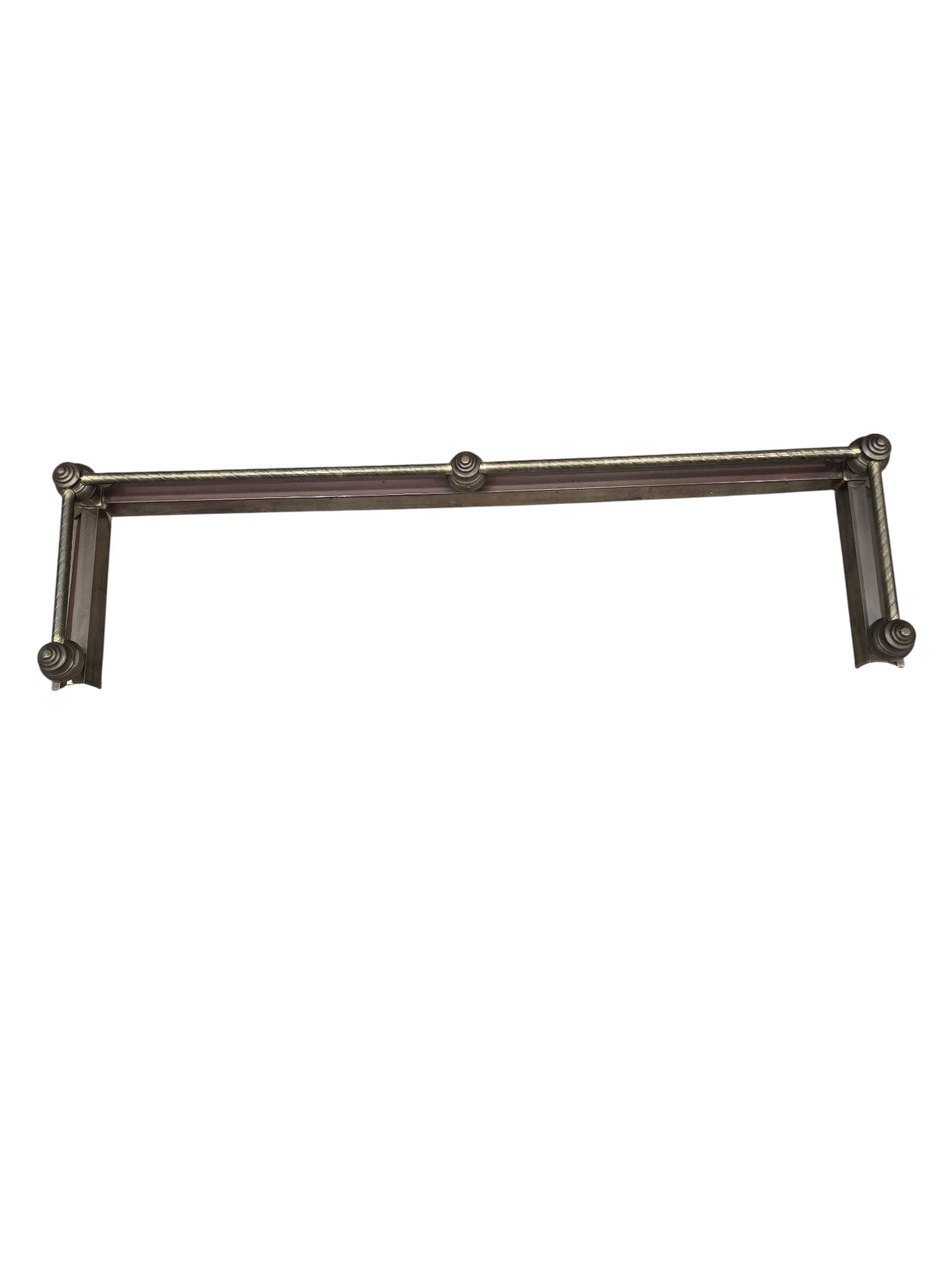 MCM Victorian Revival Style Fireplace Fender by Decorative Crafts Inc