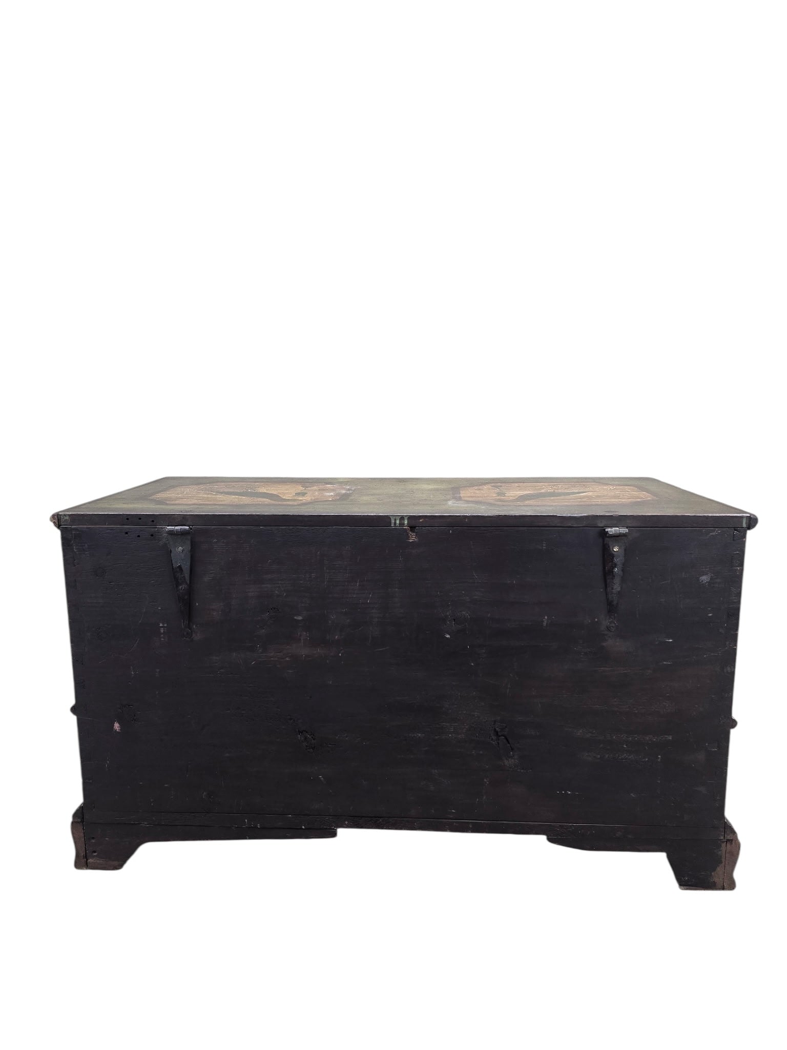 Antique Pennsylvania Dutch Folk Art Painted Blanket Chest / Hope Chest Dated 1786