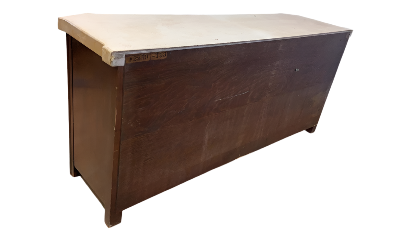 Mid Century Modern Paul Frankl for Johnson Furniture Company Cork and Mahogany Credenza