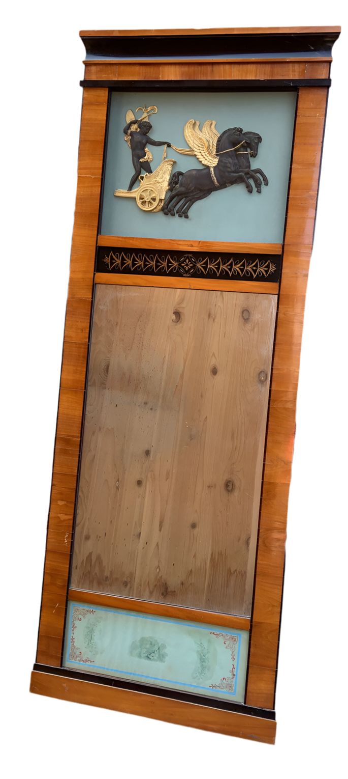 Antique German Biedermeier Style Wall Mirror