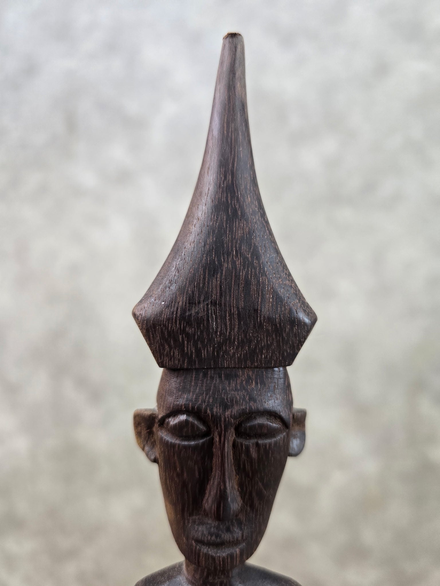 Tribal Carved Wood Figural Drink Stands/Pedestals – Pair