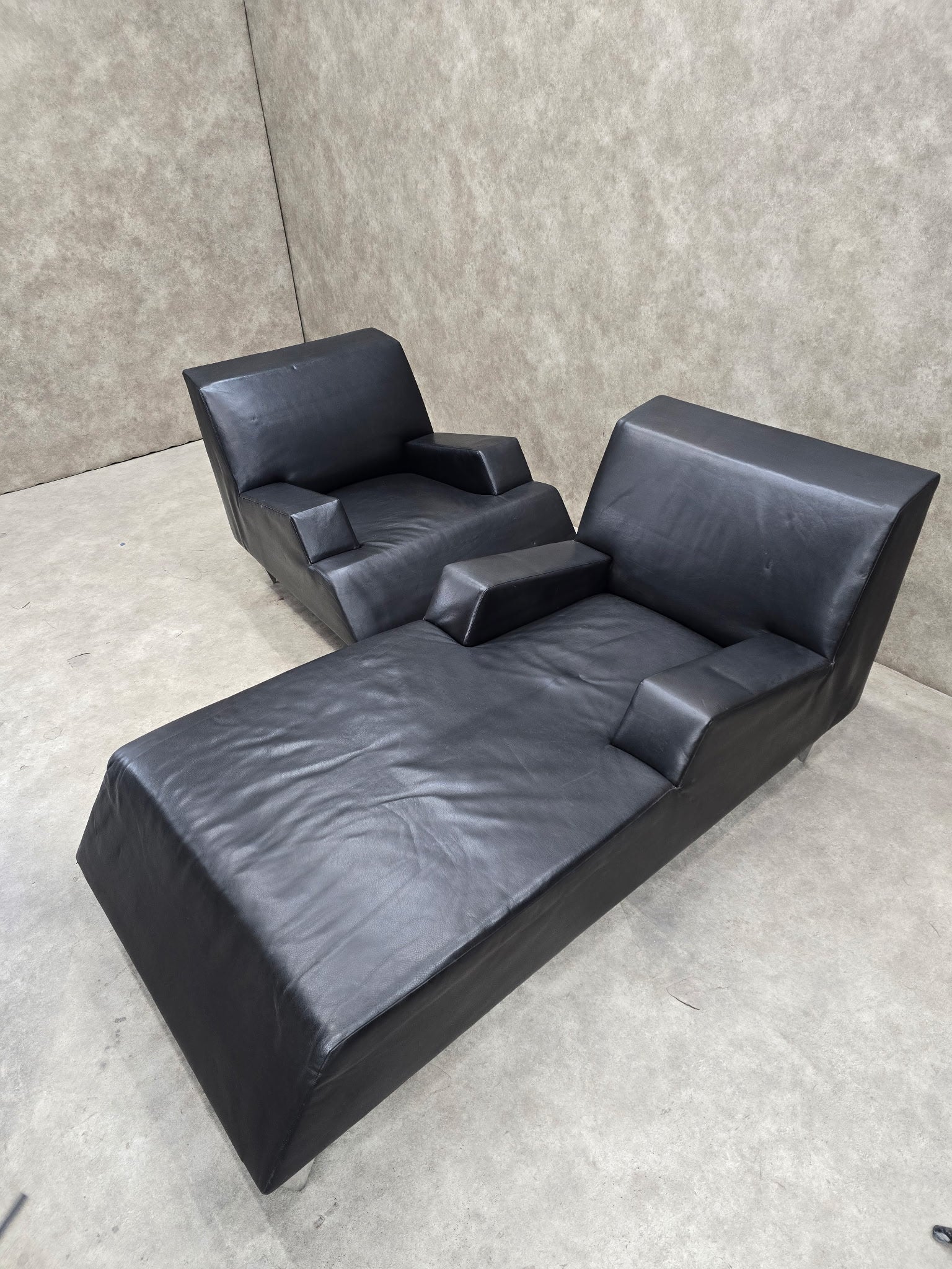 NEW - Vintage Chair and Chaise Lounge by Catherine Chanicci - 2 Piece Set