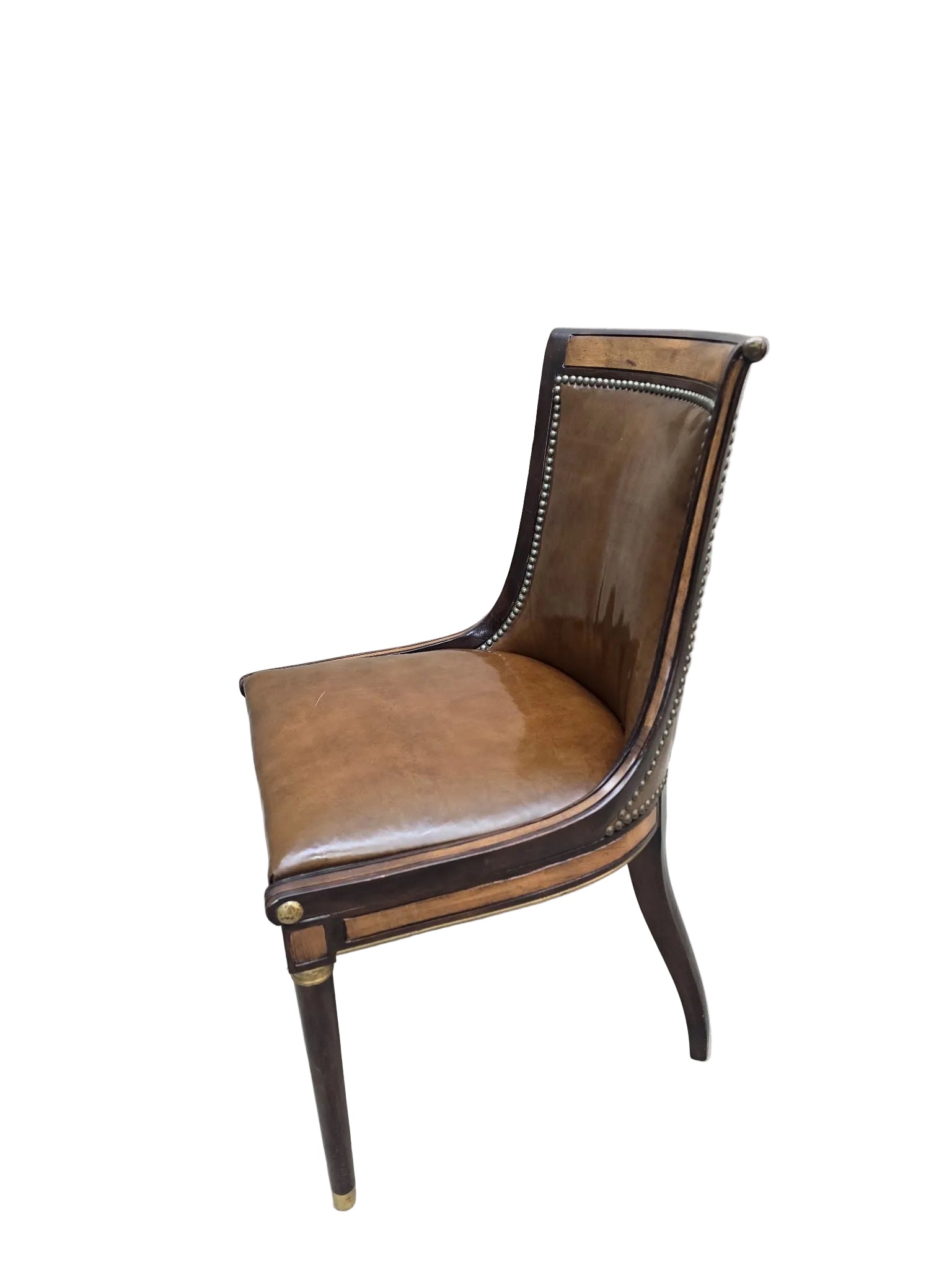 Vintage Neoclassical Style Slipper Dining Chairs by Oxford LTD – 6