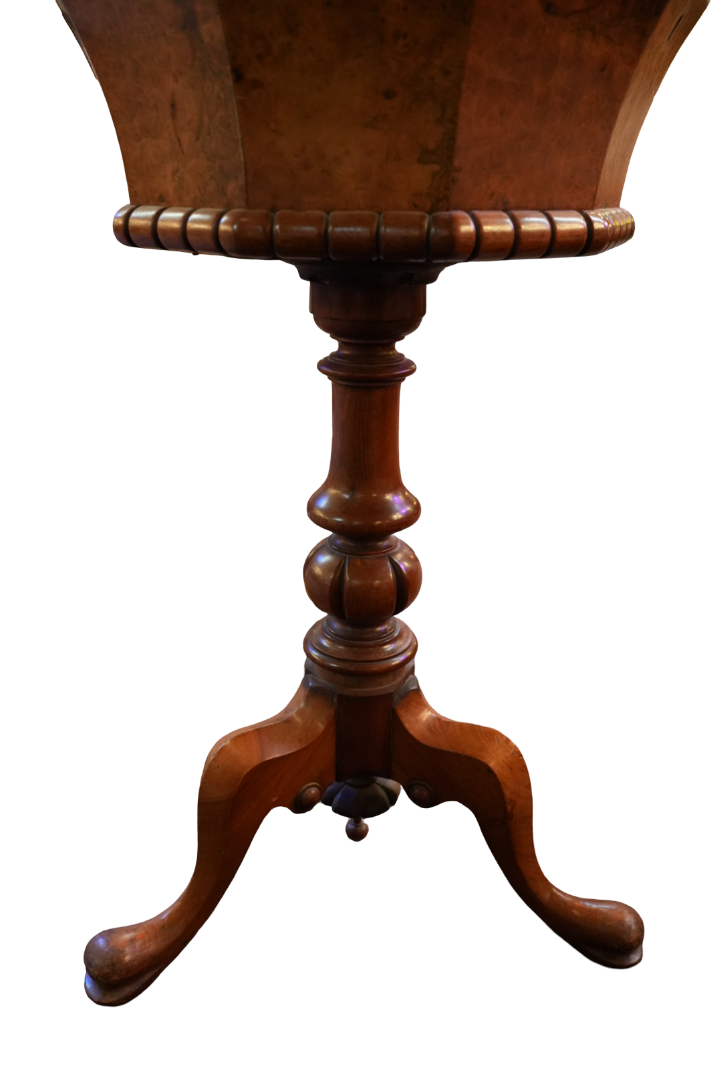Antique Victorian Style Sewing Box Table