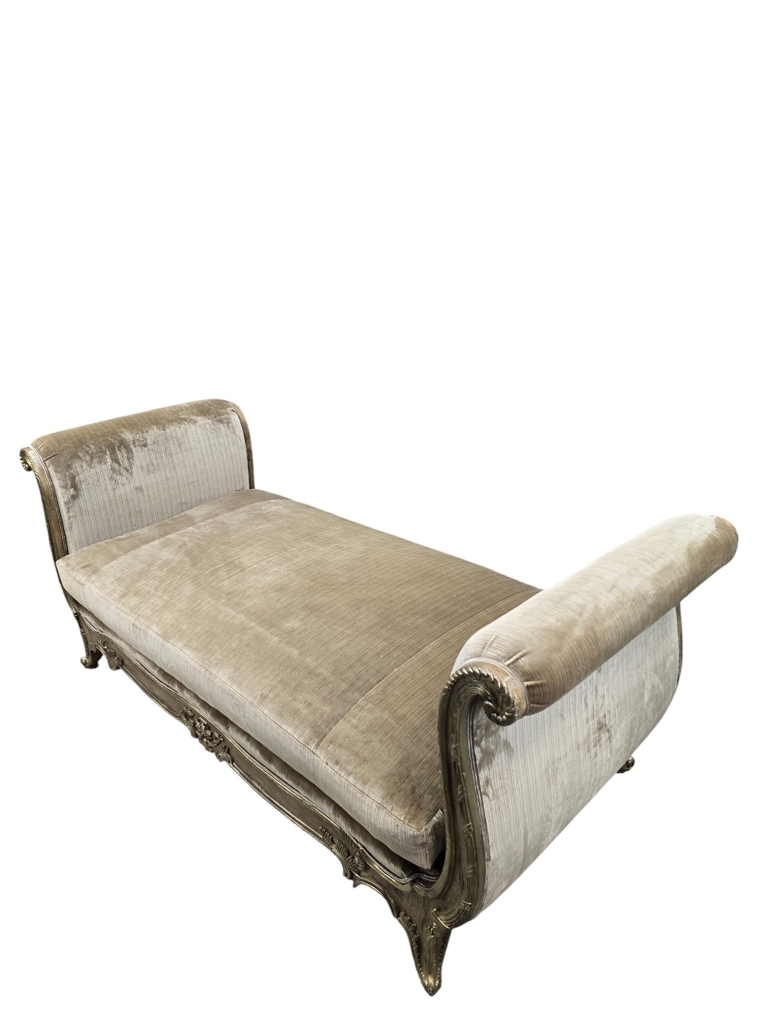 Vintage Marge Carson French Louis XV Style Daybed Newly Reupholstered