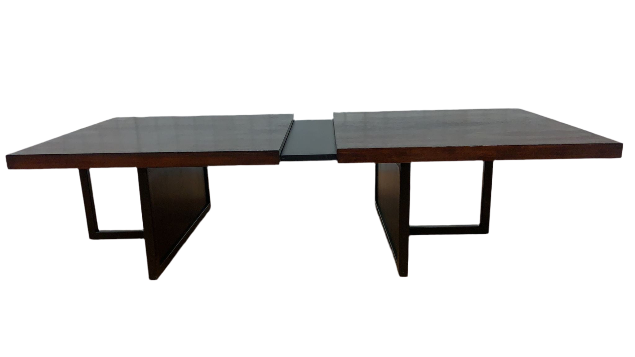 Mid Century Modern John Keal Style Expanding Coffee Table
