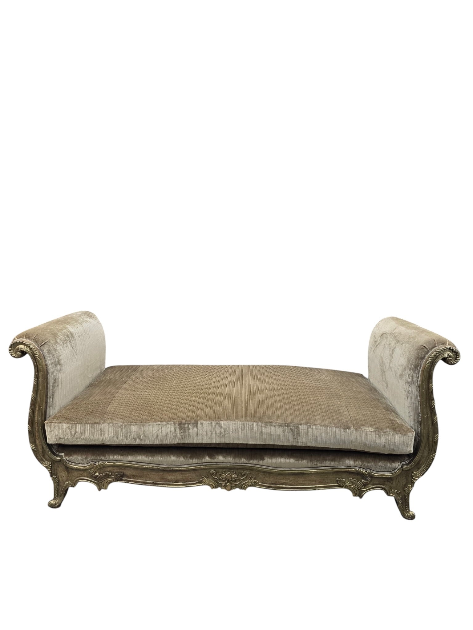 Vintage Marge Carson French Louis XV Style Daybed Newly Reupholstered