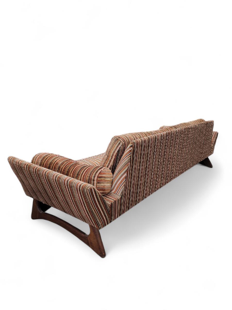 NEW - Mid Century Modern Adrian Pearsall Walnut Gondola Sofa for Craft Associates