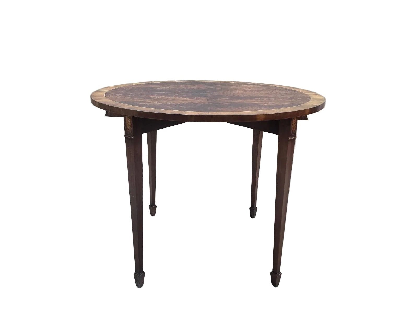 Vintage Folding Demilune Flip-Top Table