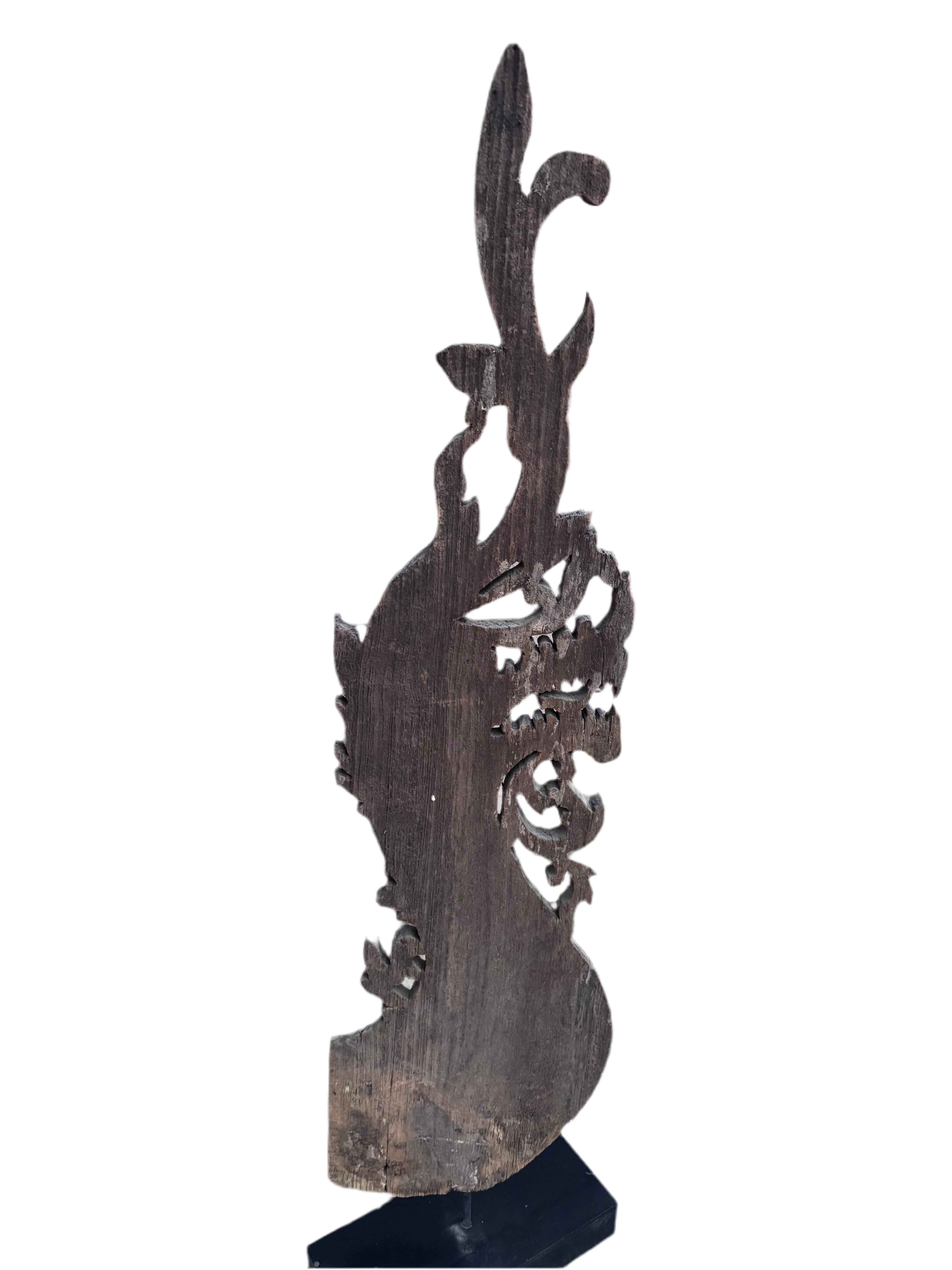 Antique Thai Naga Temple Finial