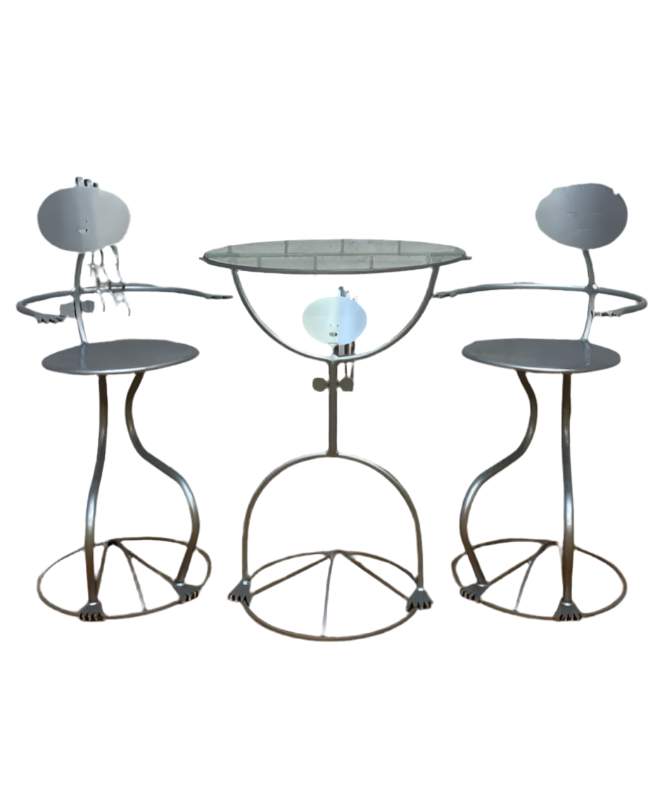 Vintage Rockledge Design Studios Dining/Bistro Set by Fred Garbotz - 3 Piece Set