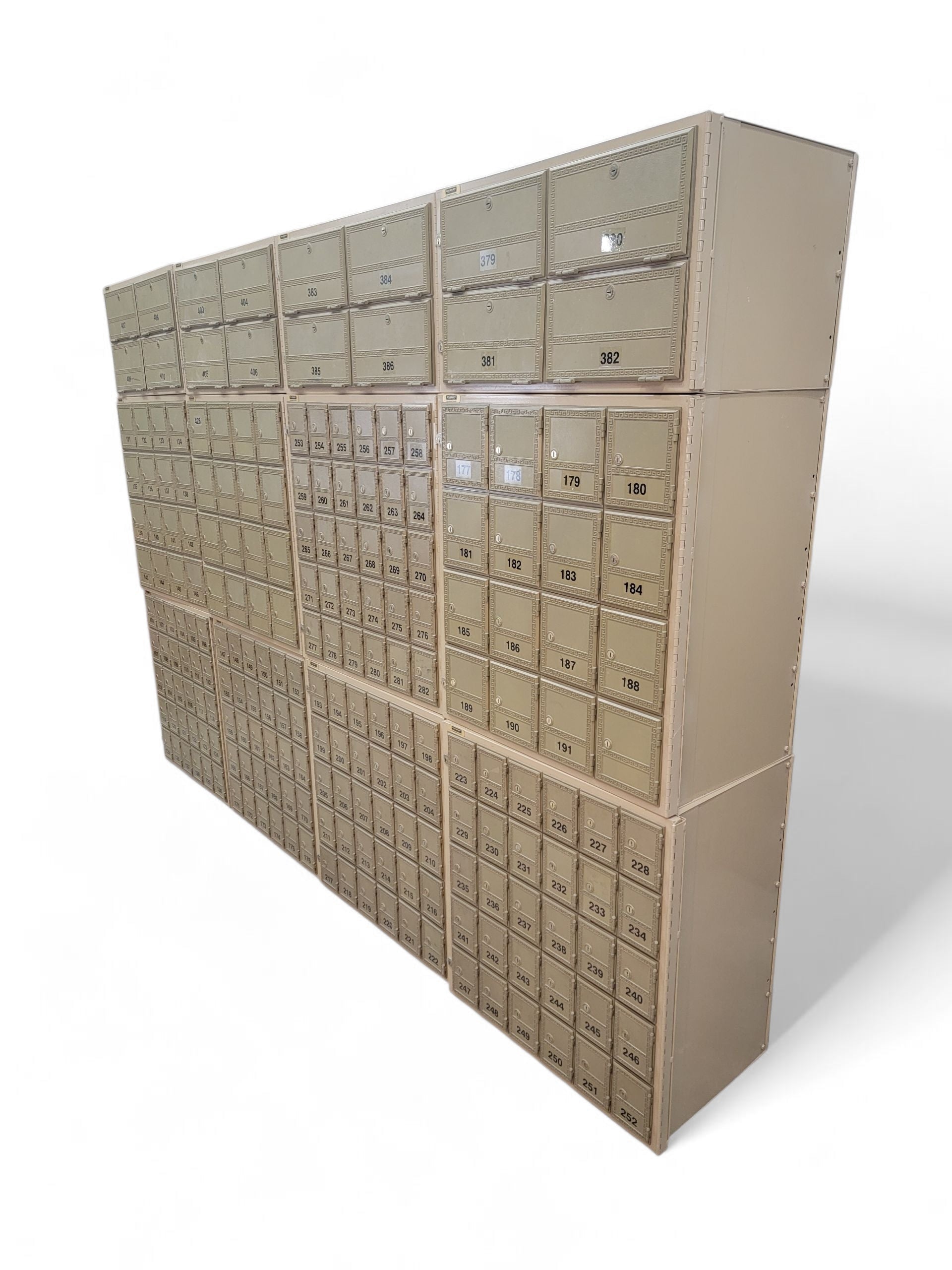 Vintage Metal Mailroom Storage Boxes by Salisbury Industries - Set of 12