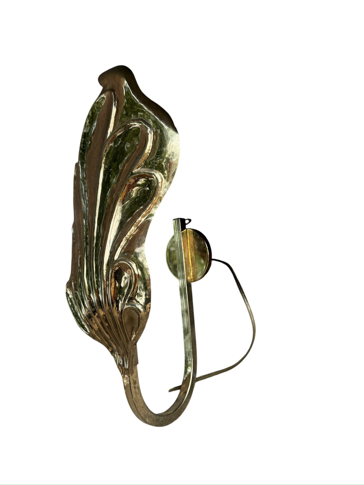 Italian Leaf Wall Sconce by Carlo Giorgi and Tommaso Barbi