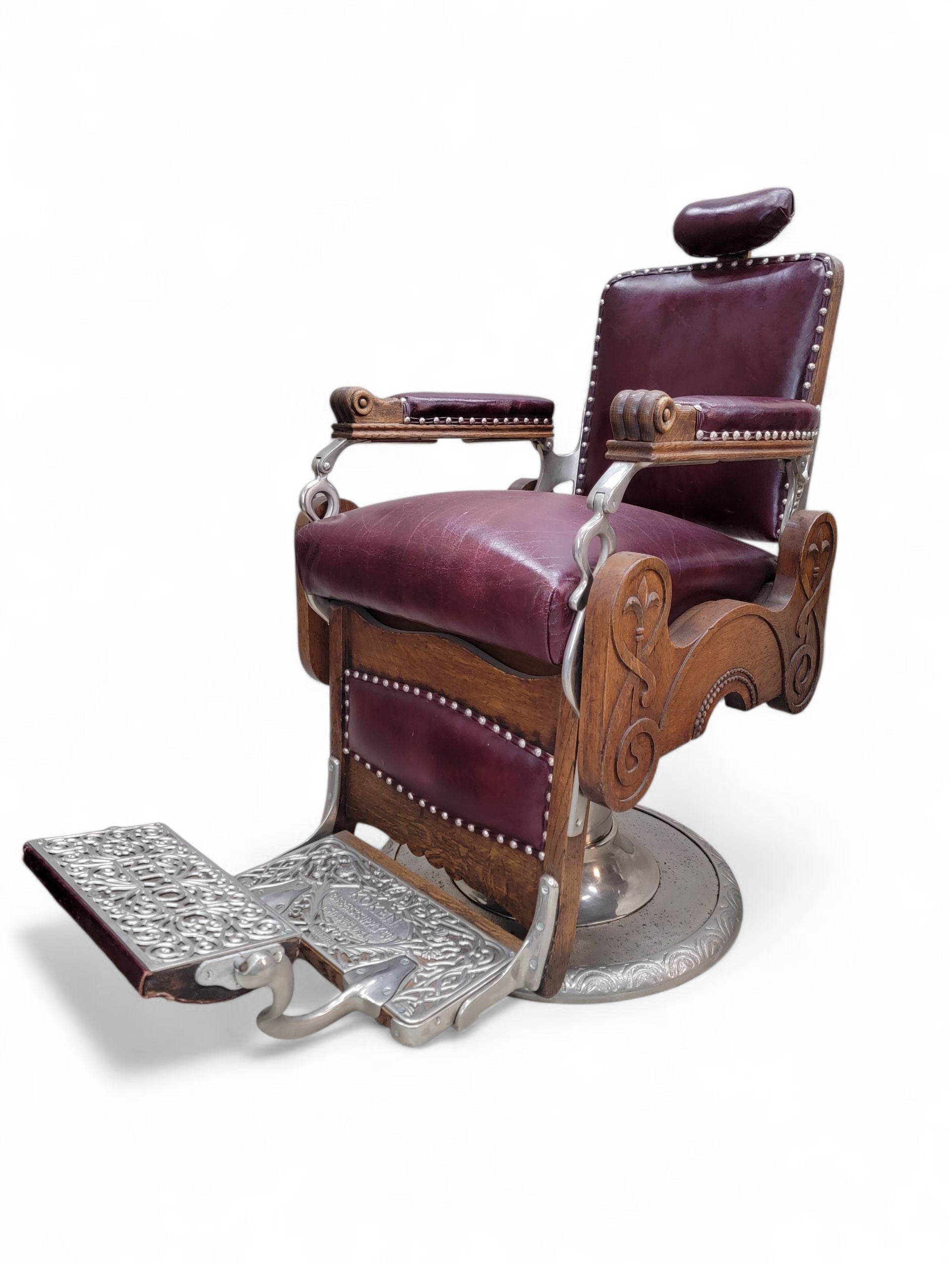 HOLD - Antique Koken Hydraulic Barber Chair