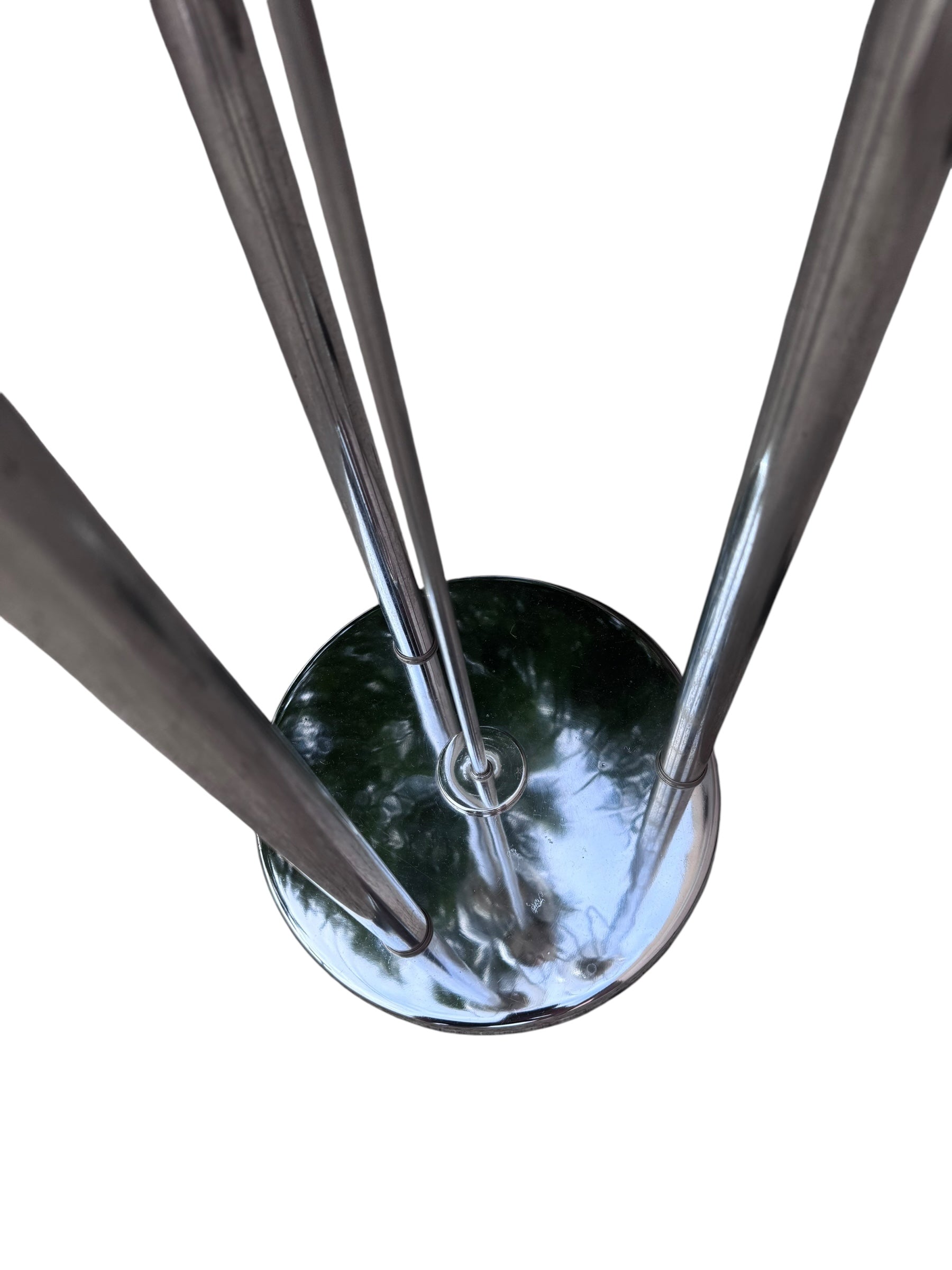 Mid Century Modern Chrome 3 Orb Globe Atomic Floor Lamp
