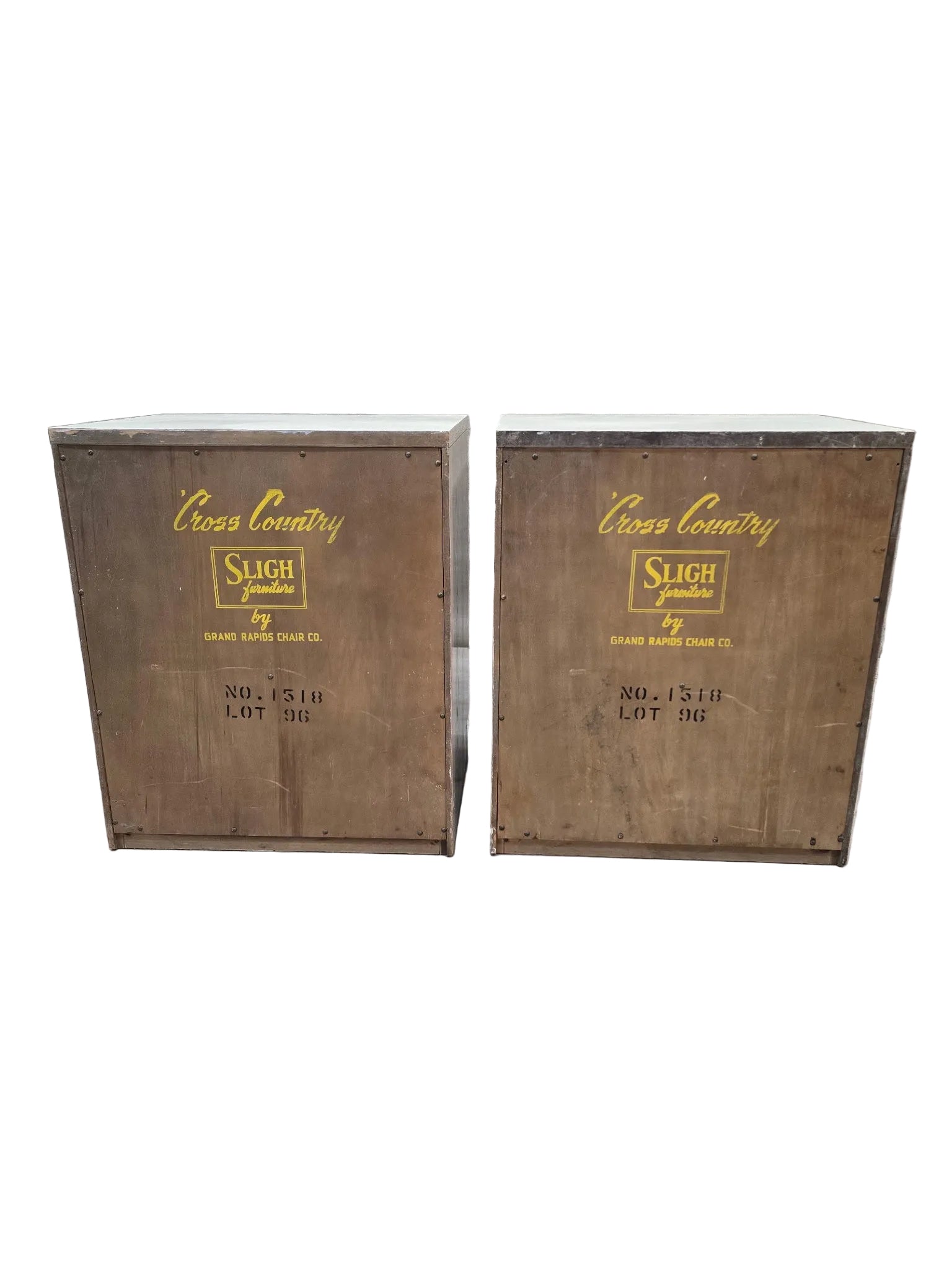 MCM Driftwood Nightstand by Sligh Cross Country Collection - Pair