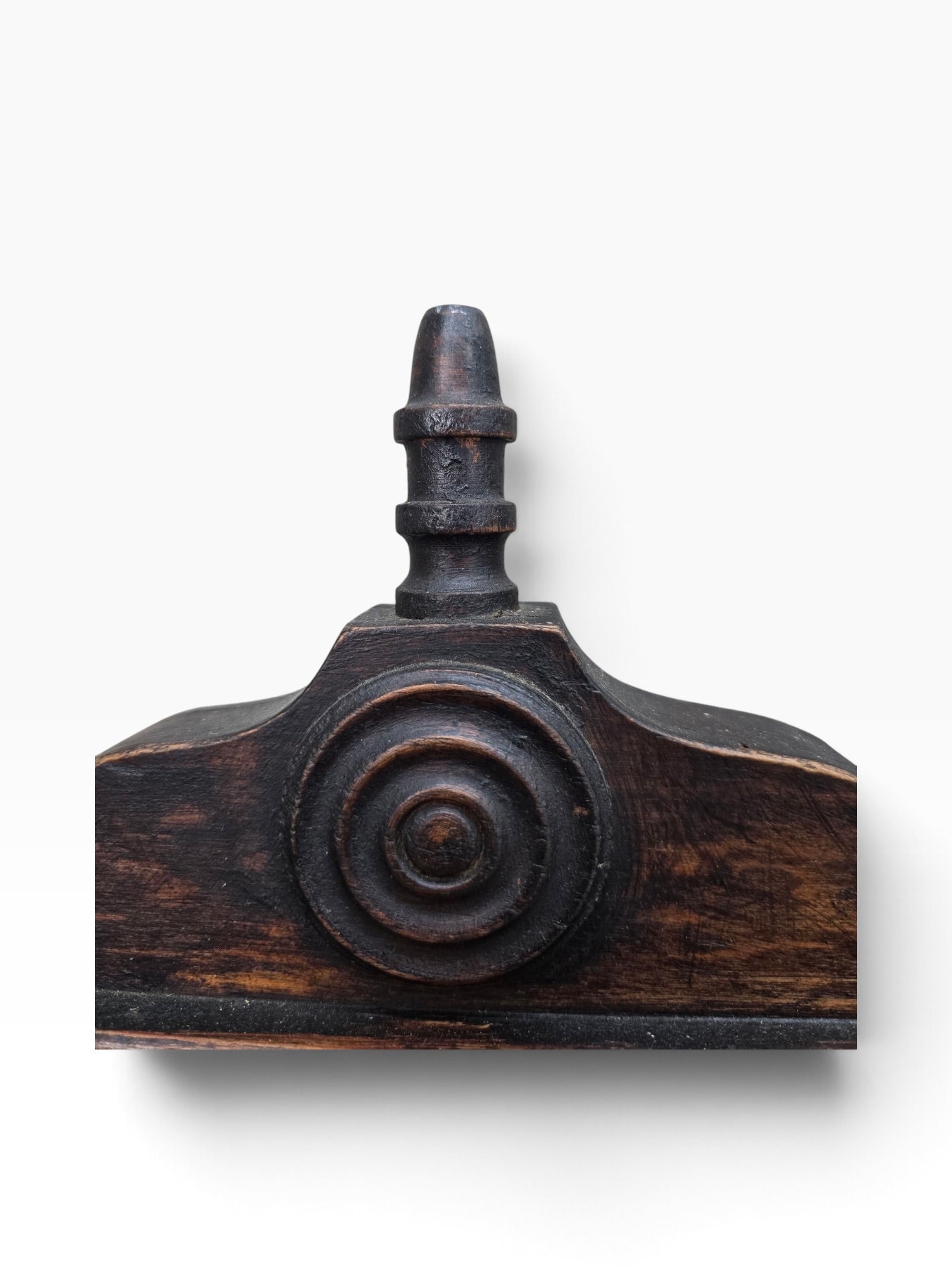 Pagoda Spanish Revival Spindle Carved Full Headboard