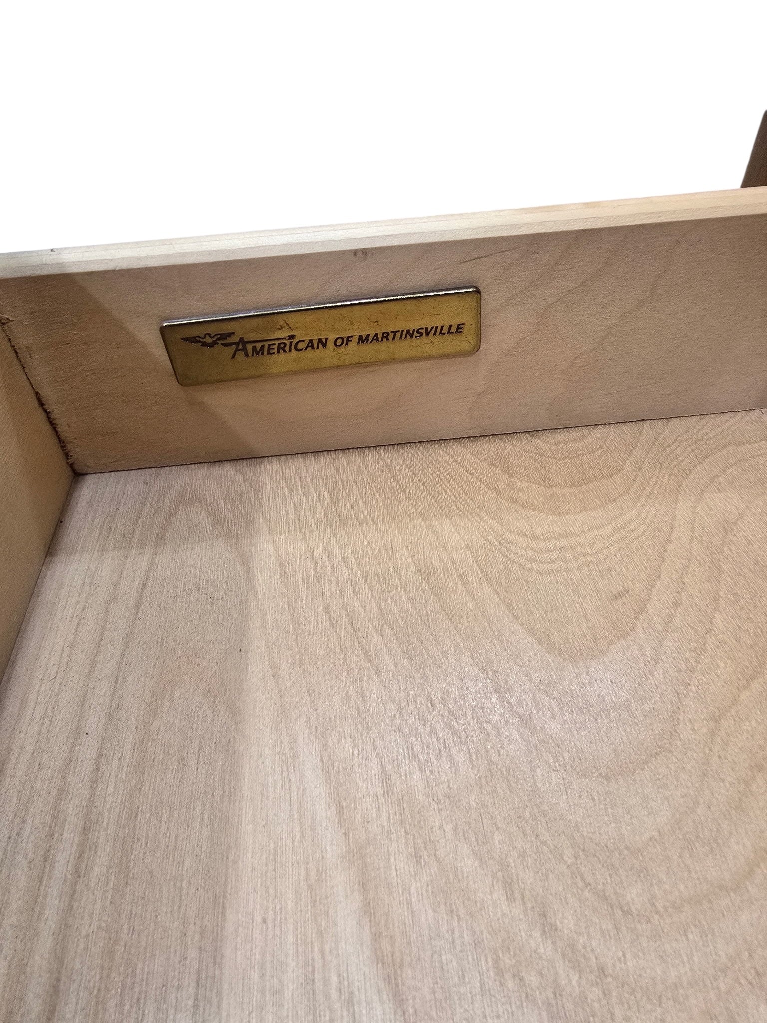 Mid Century Modern Headboard and Nightstands Set by American of Martinsville