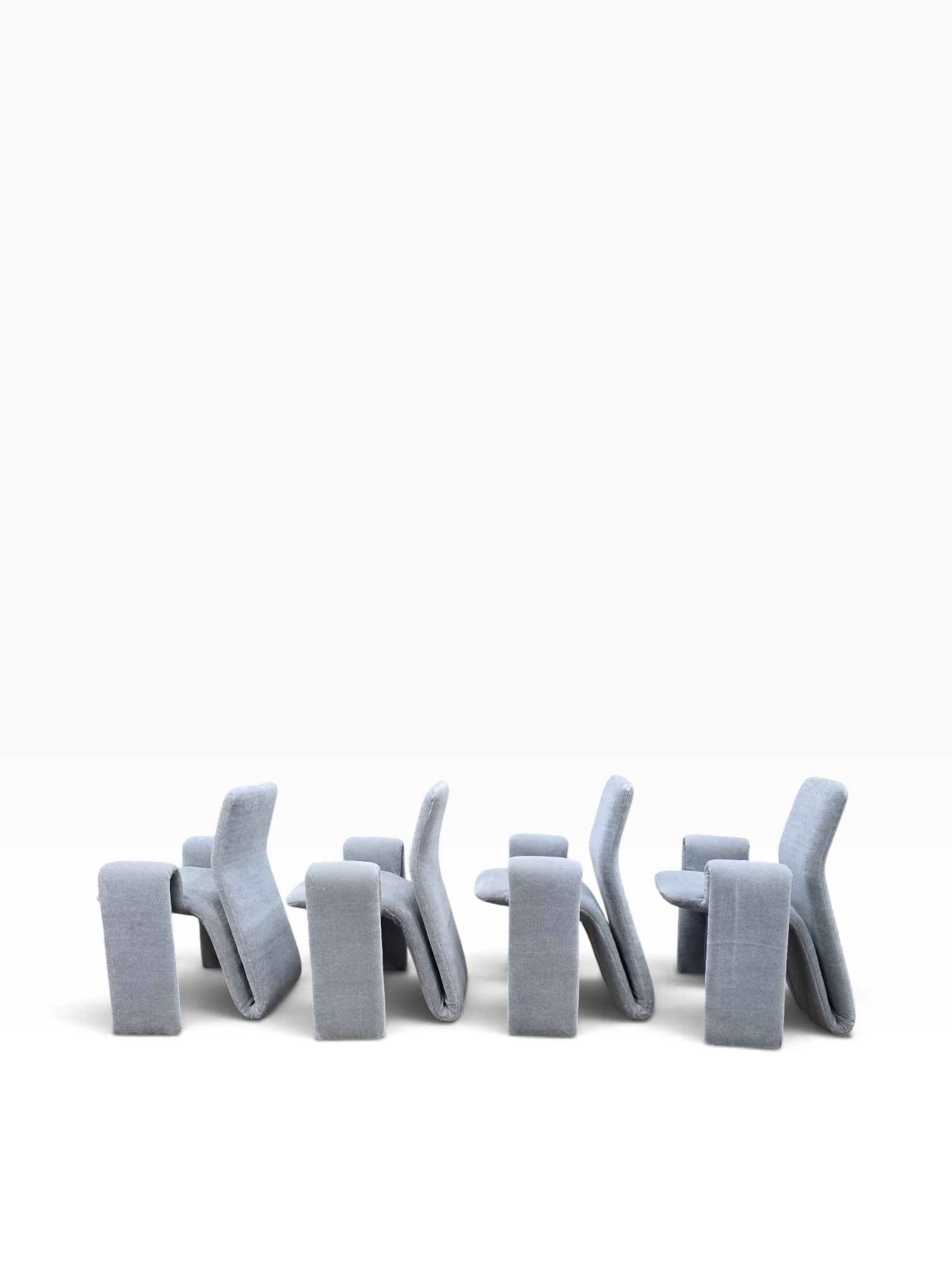 Postmodern Dining Chairs Newly Reupholstered by Steve Leonard - 4