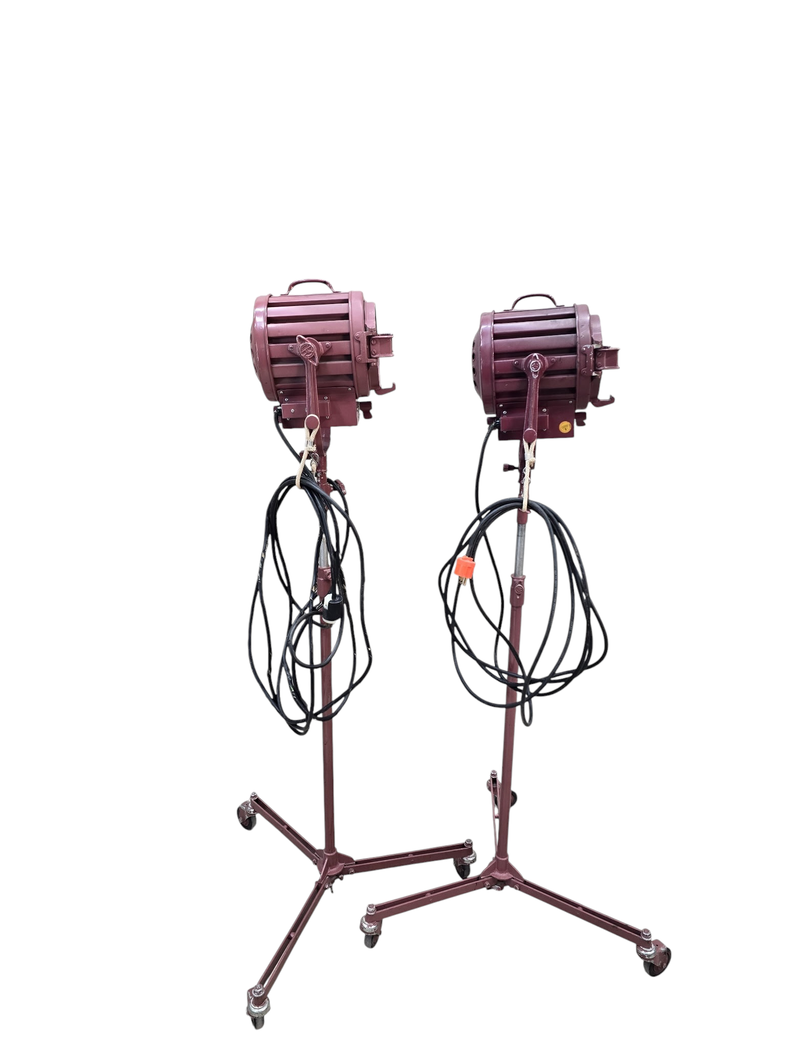 Mole-Richardson Type 407 Baby Solar Spot Hollywood Studio Floor Lamps – Pair