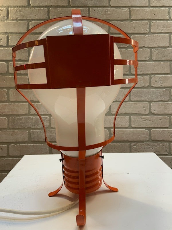 Mid Century Modern Mod Oversized Pop Art Bulb Table Lamp