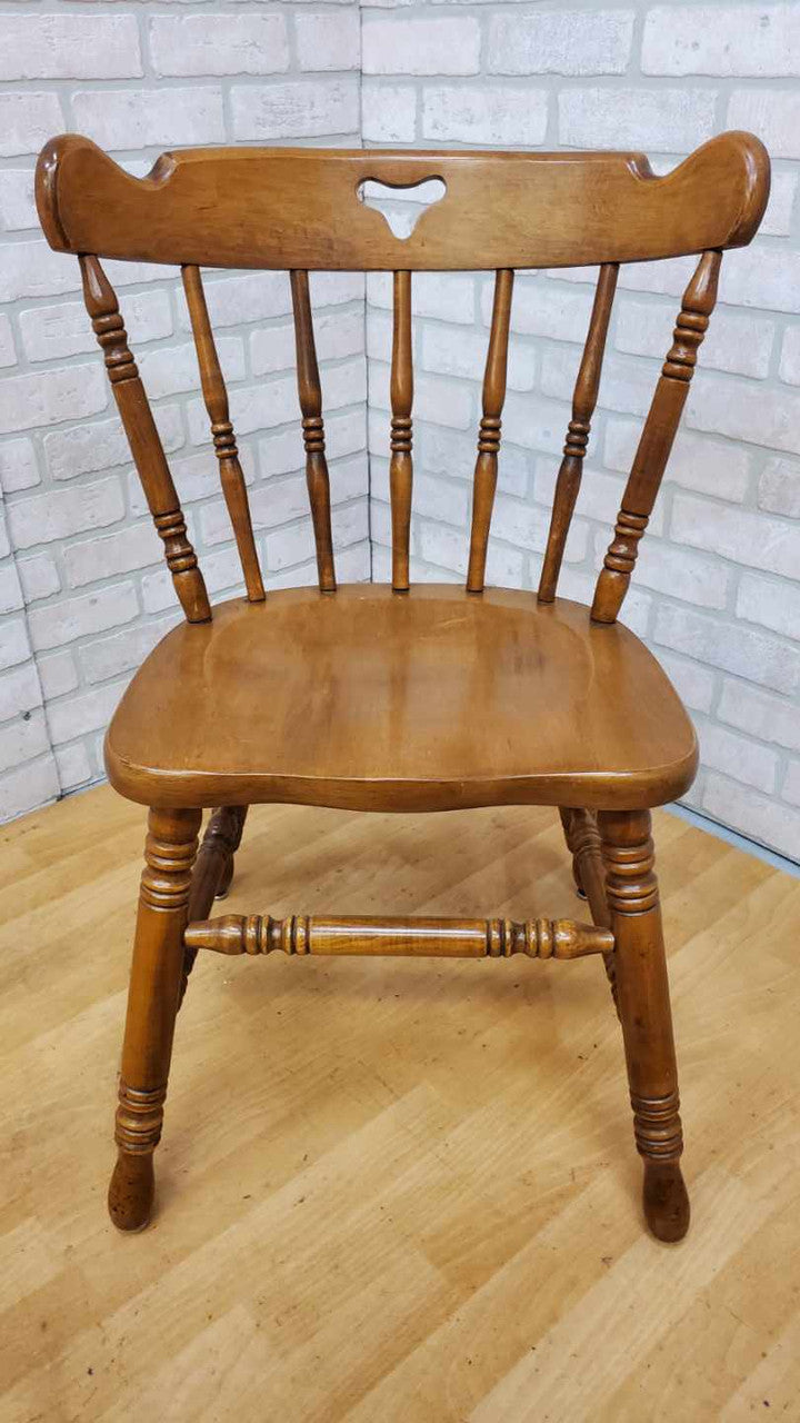 Vintage Colonial Style Maple Dining Chairs by Tell City Furniture - Set of 6