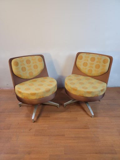 Vintage Mid Century Modern Retro Steelcase Coalesse "Topo" Swivel Lounge Chairs - Set of 6