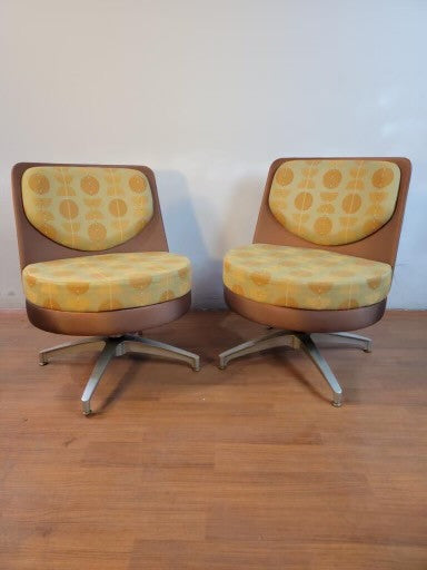 Vintage Mid Century Modern Retro Steelcase Coalesse "Topo" Swivel Lounge Chairs - Set of 6
