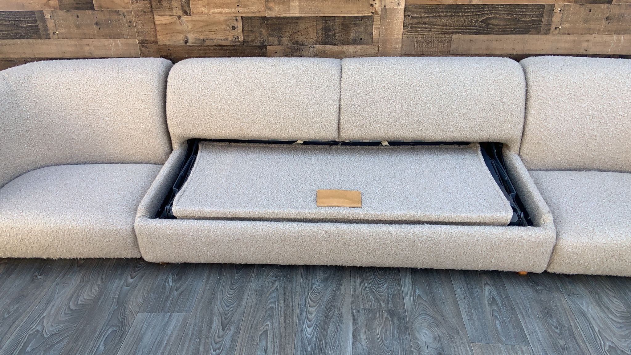 Vintage Mid Century Modern Karpen Sofa with Pullout Bed Retro Chic Furniture Set with Newly Upholstered Cushions!