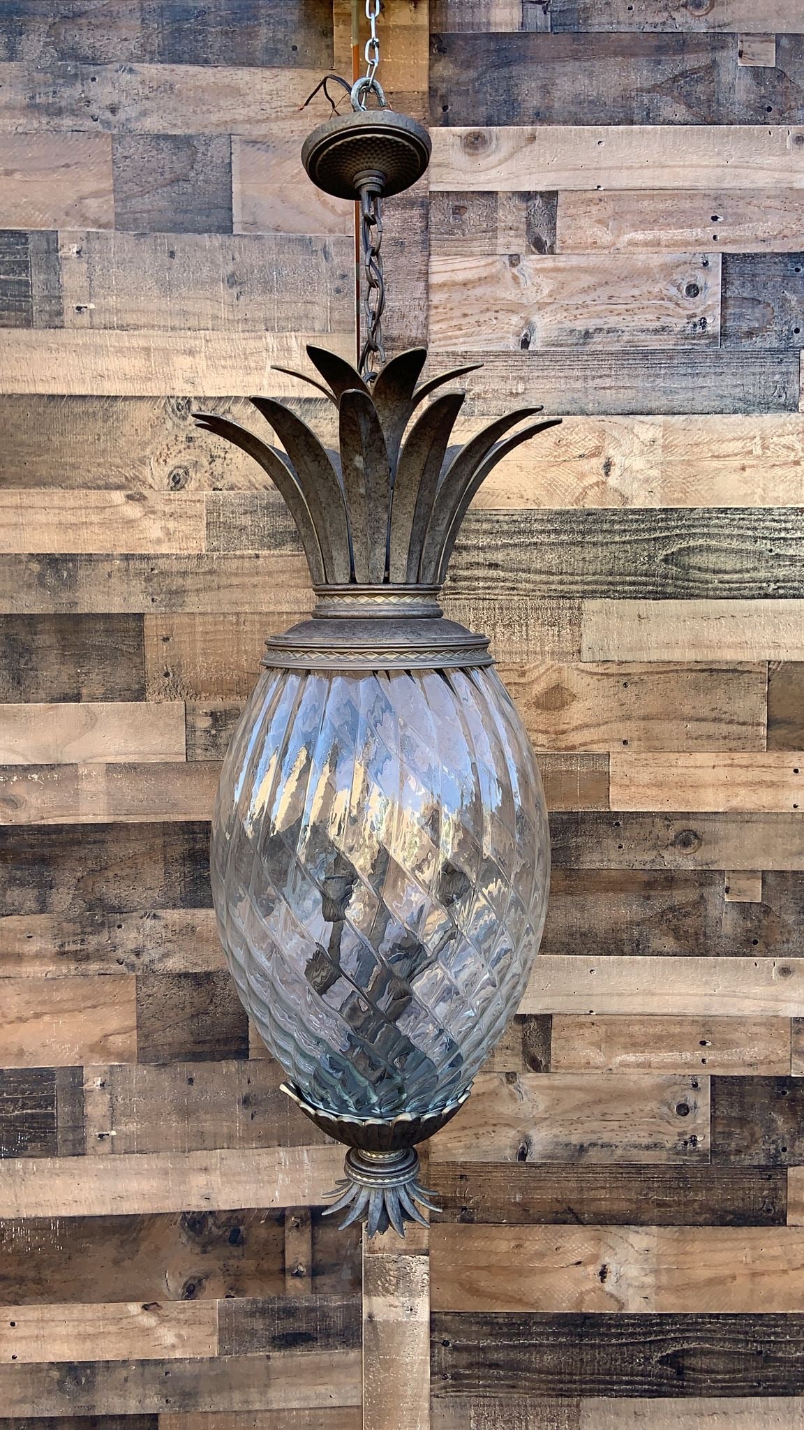 Pineapple Plantation Indoor/Outdoor Pendant in Copper Bronze by Hinkley Lighting