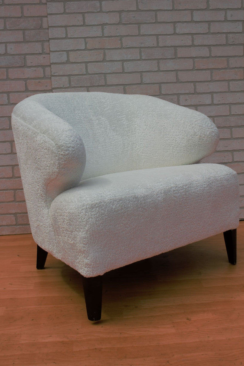 Vintage Scandinavian Modern Flemming Lassen Attributed Lounge Chair Newly Upholstered