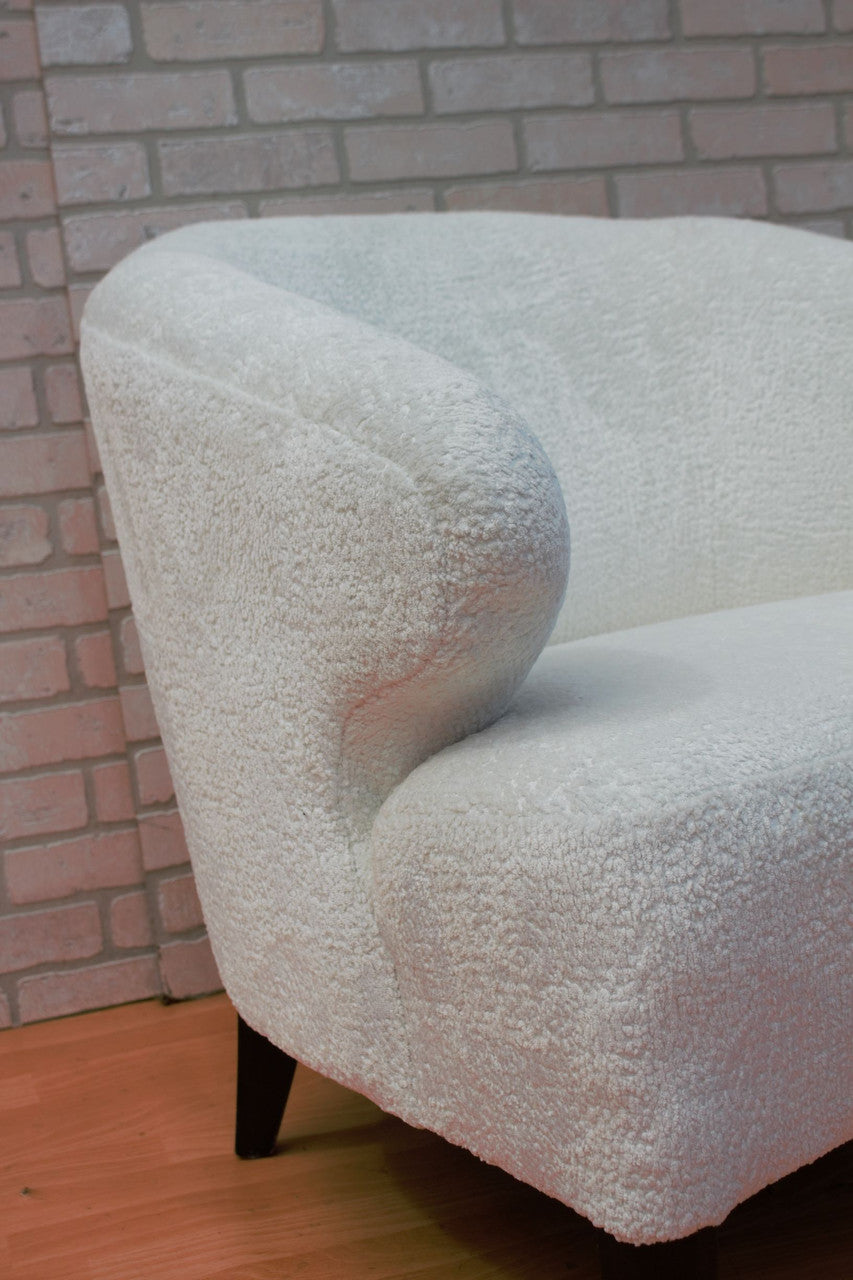 Vintage Scandinavian Modern Flemming Lassen Attributed Lounge Chair Newly Upholstered
