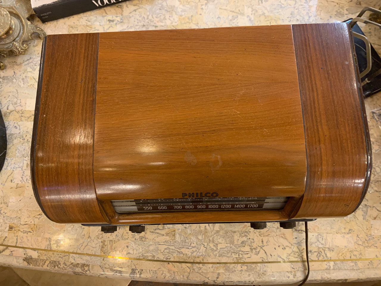 Vintage Philco 42-340 Tube Wood Radio