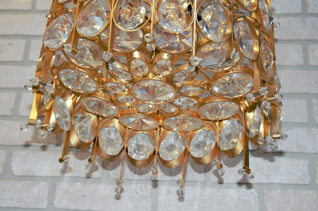 Hollywood Regency Style Gaetano Sciolari for Palwa Chandelier