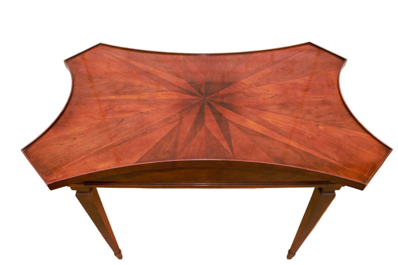 Vintage Baker Furniture Federal Style Inlaid Tea Side Table