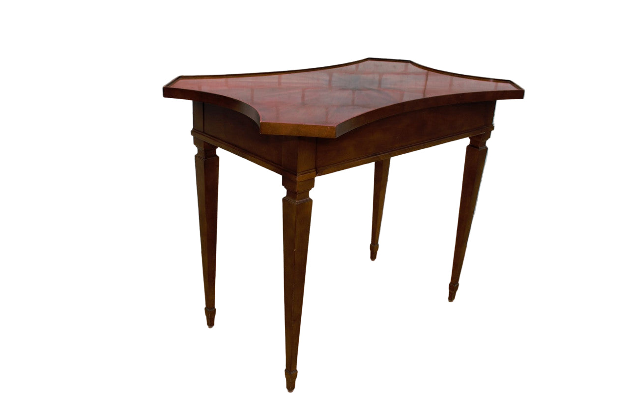 Vintage Baker Furniture Federal Style Inlaid Tea Side Table
