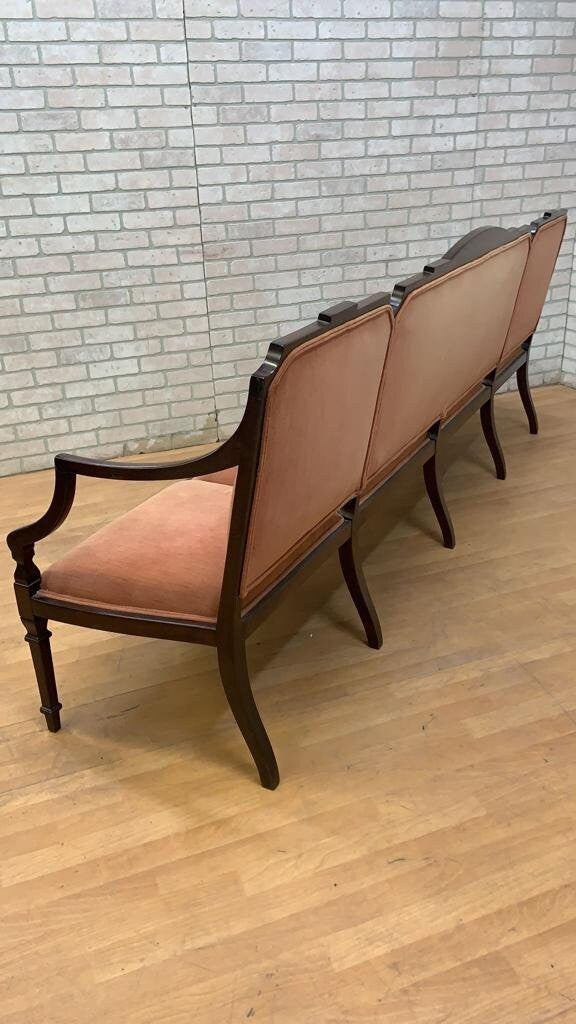 Vintage Federal Style Extra Long Hall Bench for Upholstery