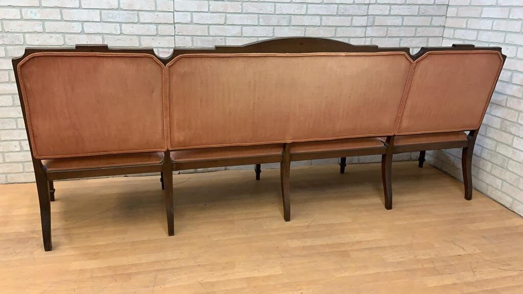 Vintage Federal Style Extra Long Hall Bench for Upholstery