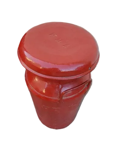 Vintage American Metal Hand-Crank Oil Lubster and Itasca Creamery Jug - Set of 2