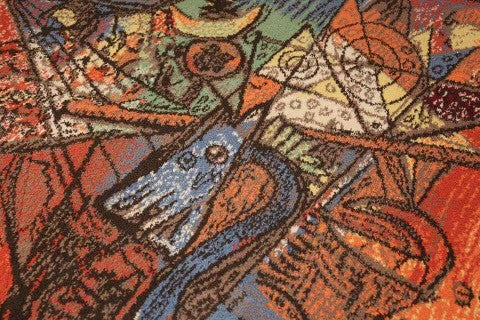 Vintage Picasso Rug “Run of the Bulls” Marina Picasso