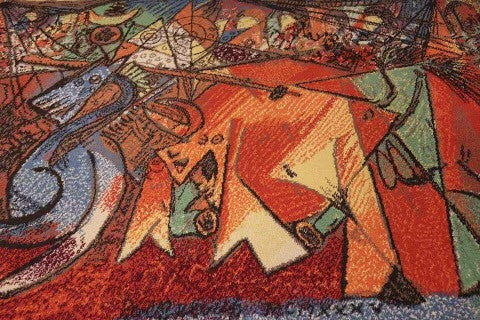 Vintage Picasso Rug “Run of the Bulls” Marina Picasso