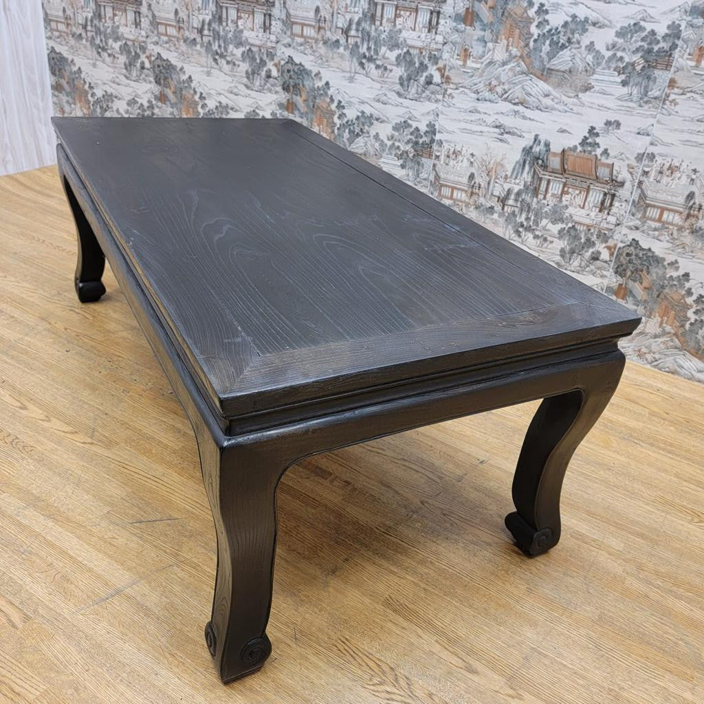 Antique Shanxi Province Black Lacquer Coffee Table