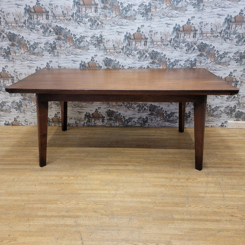 Antique East Indian British Colonial Teak 6 Seat Dining Table