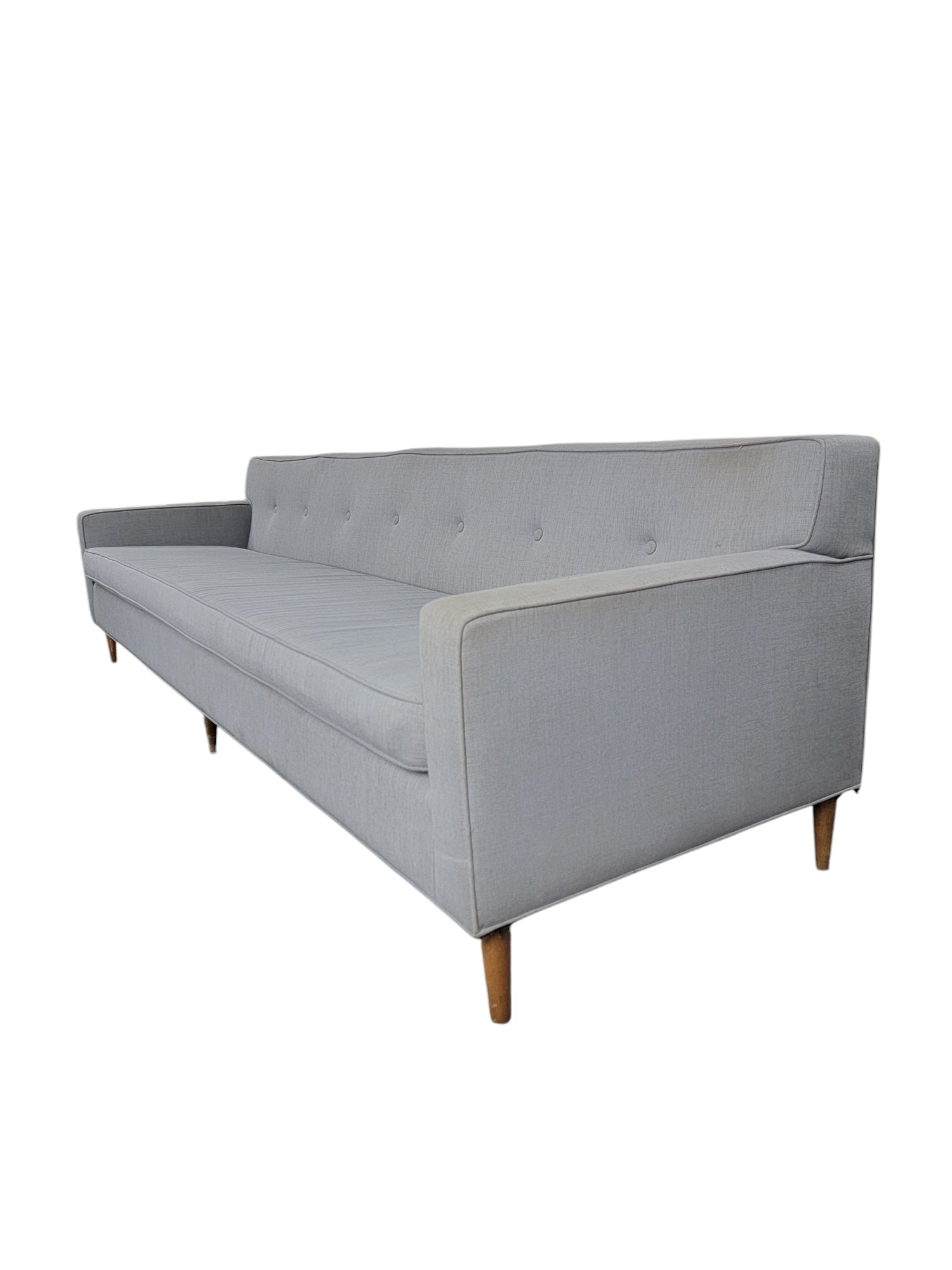 New - Mid Century Modern Button Back Sofa for Dunbar