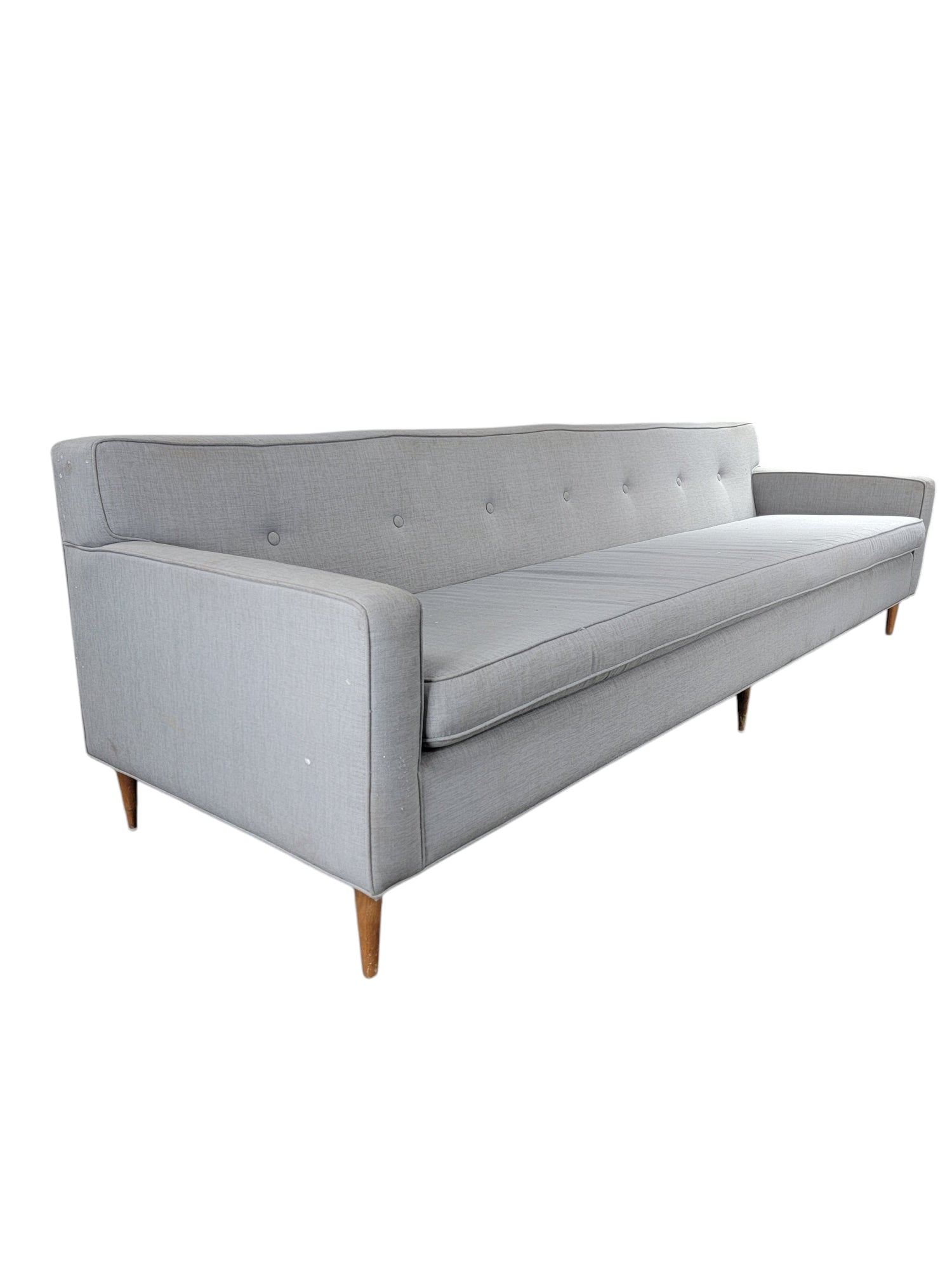 New - Mid Century Modern Button Back Sofa for Dunbar