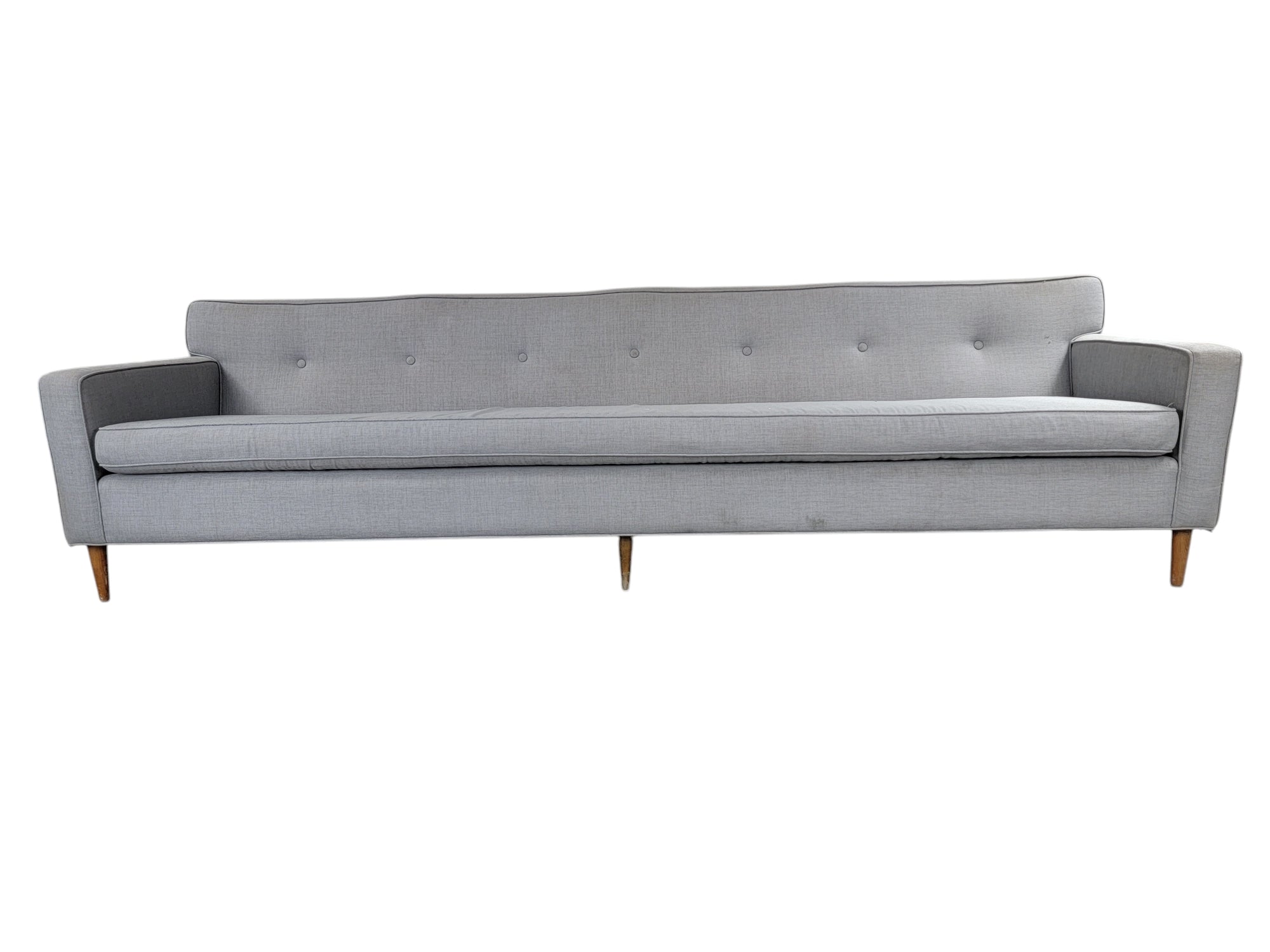 New - Mid Century Modern Button Back Sofa for Dunbar