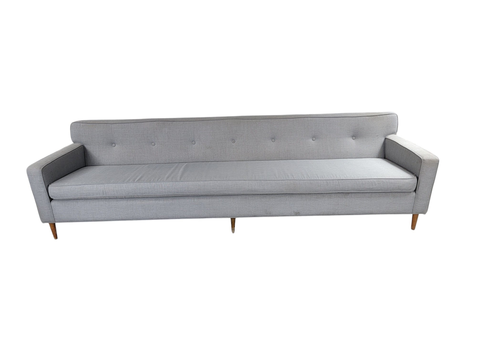 New - Mid Century Modern Button Back Sofa for Dunbar