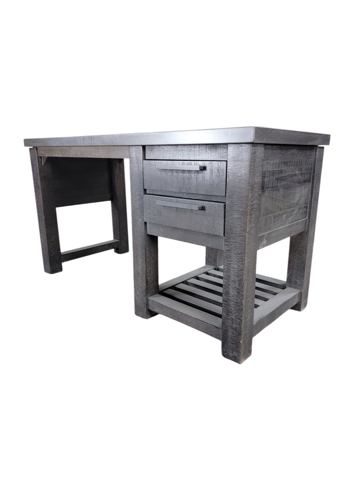 Restoration Hardware Vaughn Metal Reclaimed Storage Writing Desk