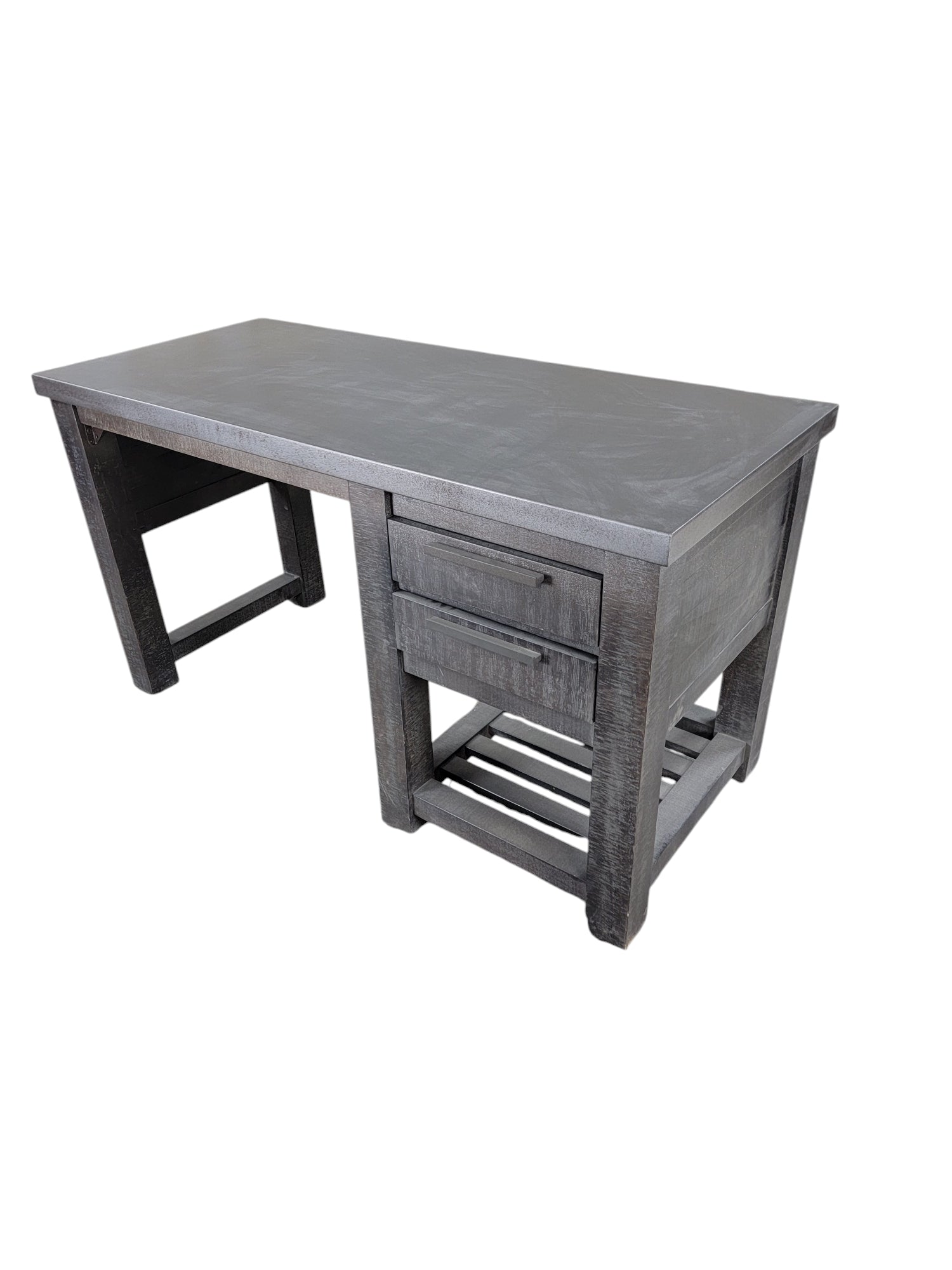 Restoration Hardware Vaughn Metal Reclaimed Storage Writing Desk